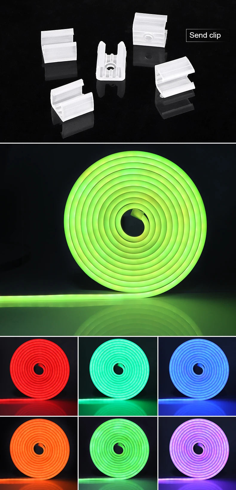2/3/5m Popular Zigbee RGB Controller Tuya APP Remote Control LED Neon Strip Lights for Room Romantic Atmosphere Deocrative Lamp