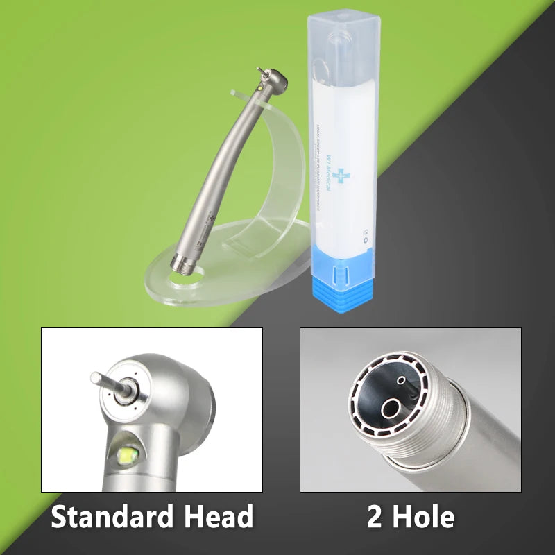 Dental LED High Speed Handpiece Dentist Tips E-Generator rotation Push Button Triple Water Ceramic Rotor Dentistry Sets