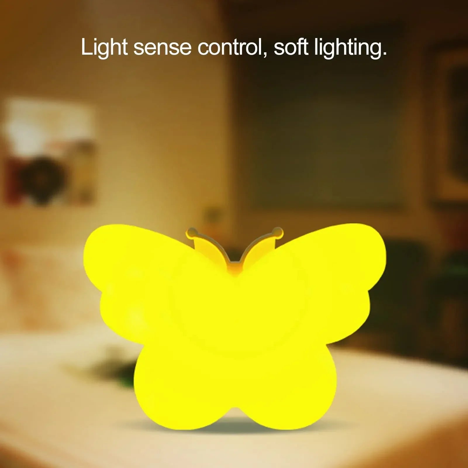 Butterfly LED Night Light US Plug in Smart Sensor For Room Decor Bedroom Kitchen Stairway Aisle Lighting Hallway Night Light