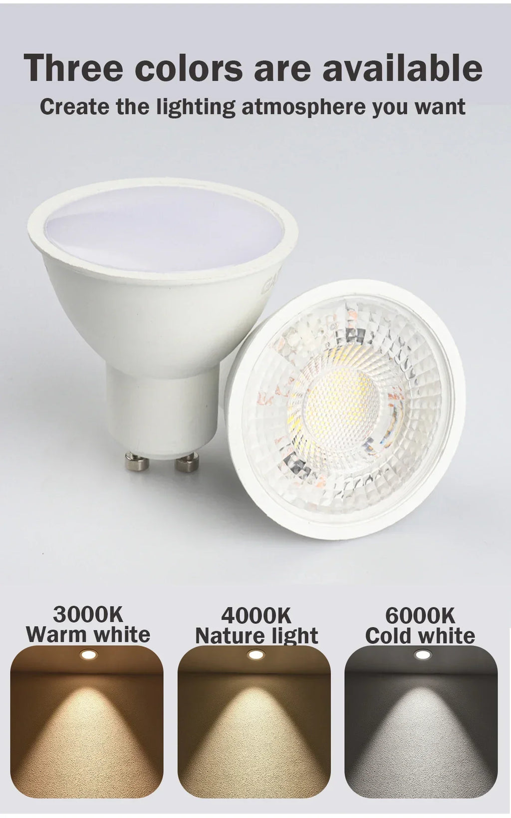 1-10pcs Base GU10 Spotlight Bulb AC220V 110V LED Lighting 3W 5W 6W 7W 8W 9W Good Quality For the Family Living Room Lampara Led