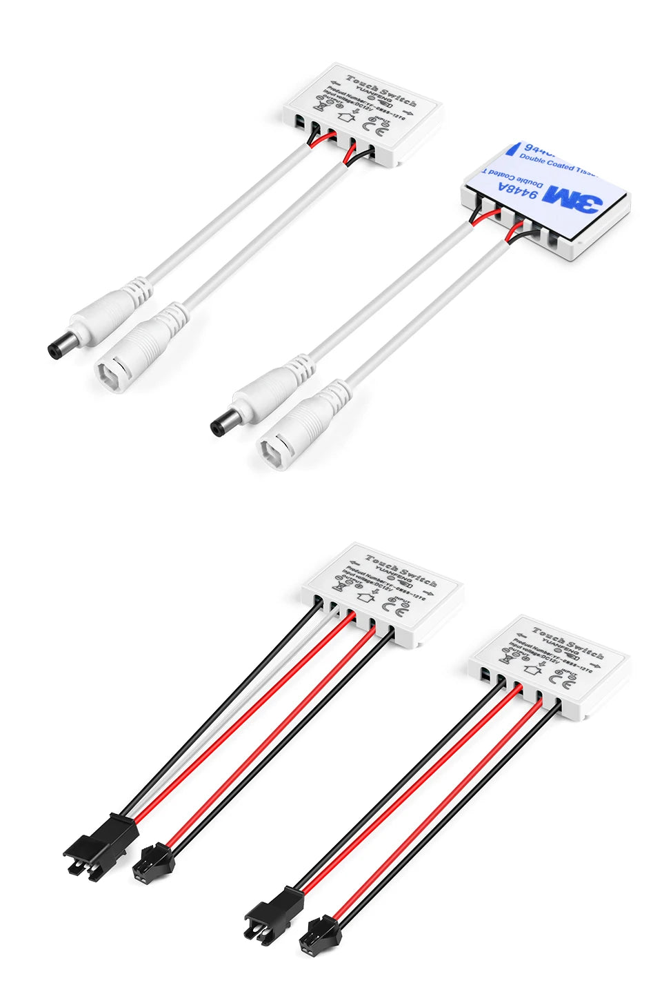 12V 5A LED Dimmer Switch Capacitive CCT Adjustable Touch Sensor Switch For Bathroom Mirror Light Backlight Decoration