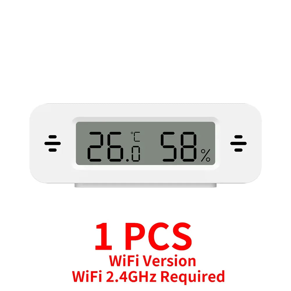 Tuya Zigbee WiFi Mini Temp & Humi Sensor Smart Home Thermometer Hygrometer APP Remote Works with Google Home Alexa Yandex