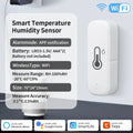 Powered by Tuya Thermometer Zigbee 3.0/Wifi Smart Temperature Humidity Sensor APP Smart Home Security Work With Google Home