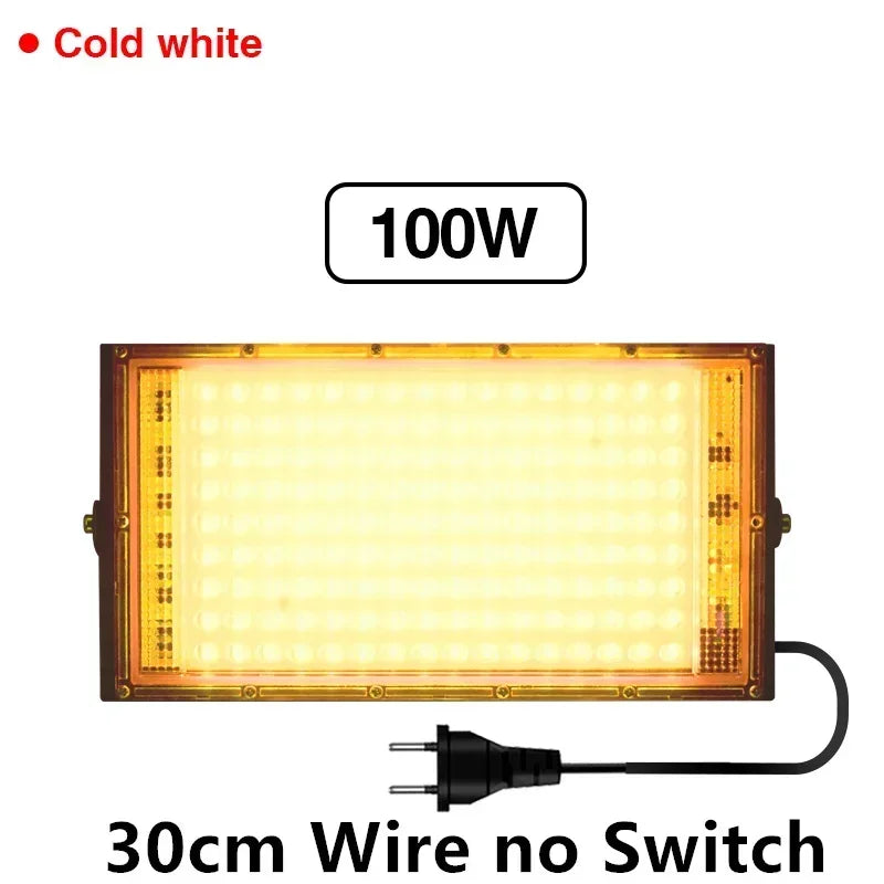 50W 100W Led Flood Light IP65 Waterproof AC 220V Full Spectrum Floodlight Spotlight LED Reflector Street Lamp Wall Flood Lights