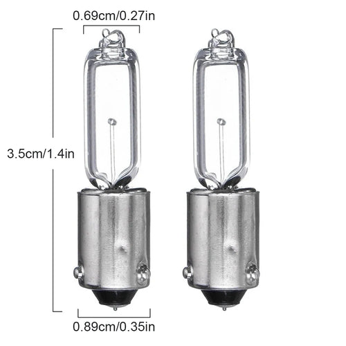 12V Car Halogen Brake Indicator Signal Lamp BAY9S H21W Car Light Bulb Quartz Glass Halogen Clearance Lights 250LM