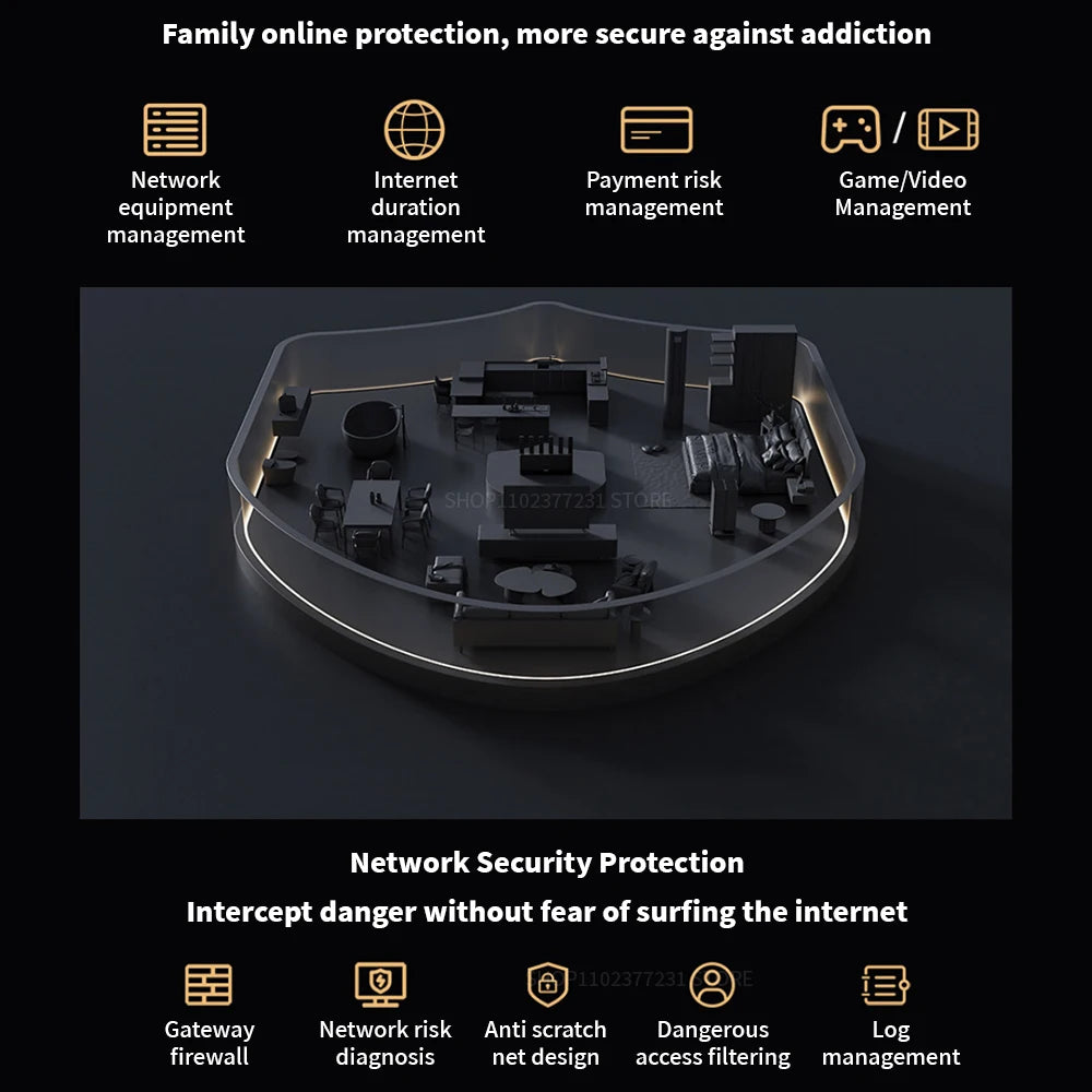 New Xiaomi Router BE6500 WiFi 7 6500M Full 2.5G Network Port 4-core Qualcomm Processor loT Smart Linkage Network Security Home -