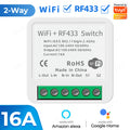 Tuya RF433 WiFi Smart Switch Module 16A Mini Relay Receiver DIY Smart Home Automation Controller Works with Alexa Google