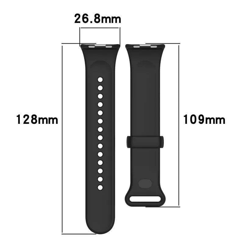 Official Silicone Band Strap for Xiaomi Mi band 9Pro/10 8 Pro Smart Watch Bracelet Replacement For Redmi Watch6 5 4 Accessories