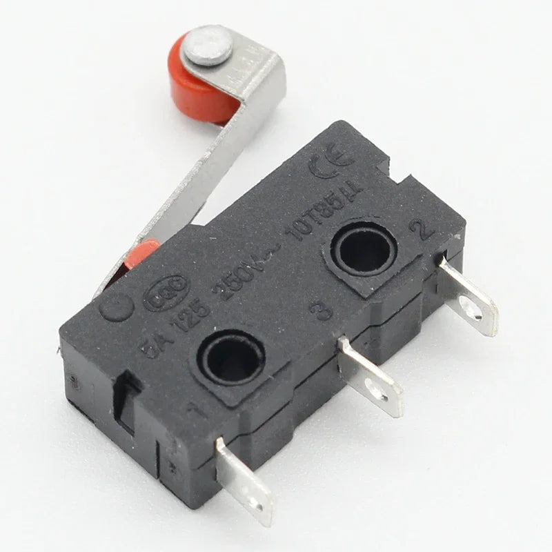 10 Pcs Mini Micro Limit Switch Roller Lever Arm SPDT Snap Action LOT