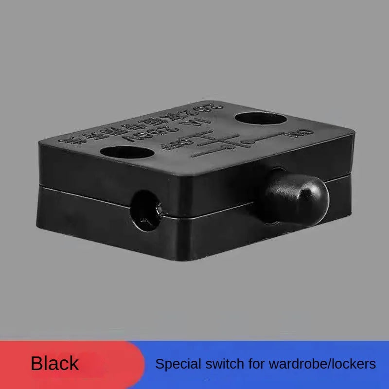 2-Pack Automatic Reset Switch, Wall Cabinet Light Switch, Household Cabinet Door Control Switch, Wardrobe Light Switch