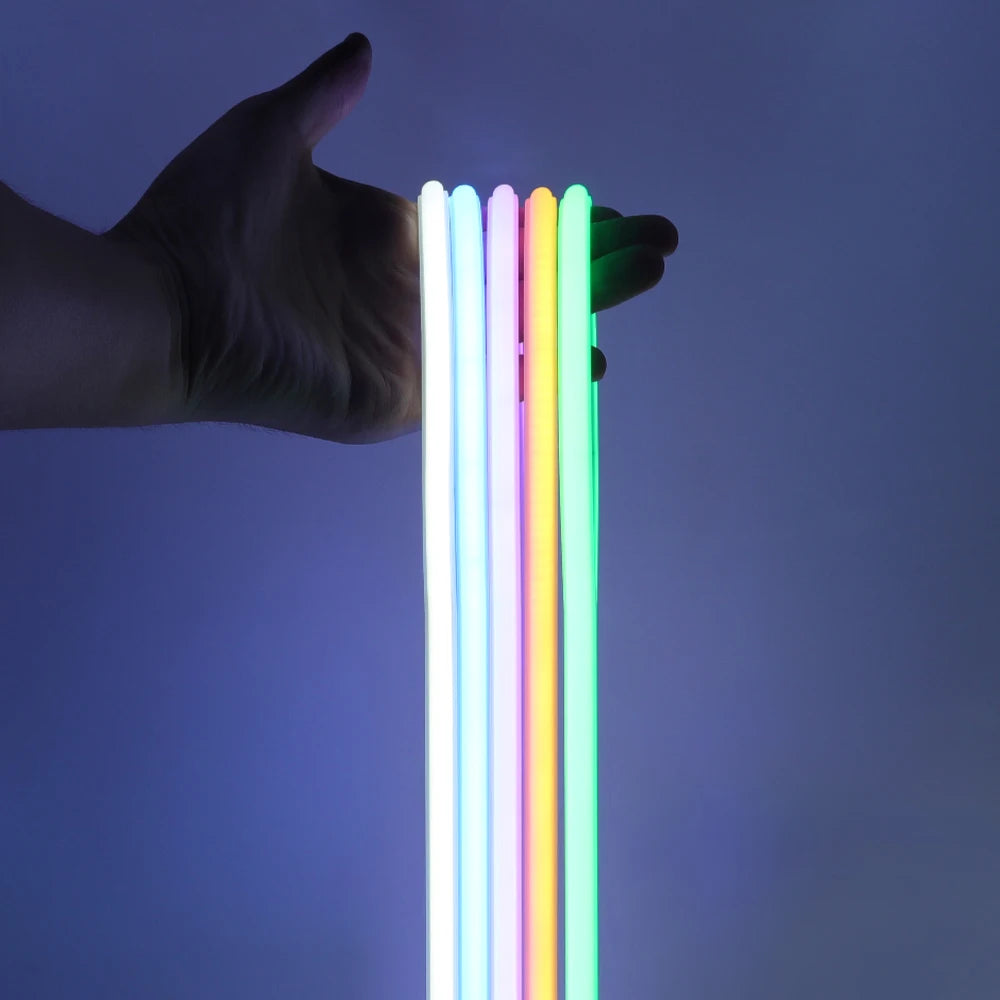 220V Switch COB LED Neon Strip Light 288LED AC EU Power Plug Kit White Pink Red 10 Color Waterproof Flex Tape Home Kitchen Decor