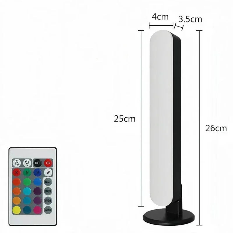 Music Sync LED Night Light Bars RGB Atmosphere Lamp With Remote Control For Gaming TV Bedroom Decoration Desktop Lamps