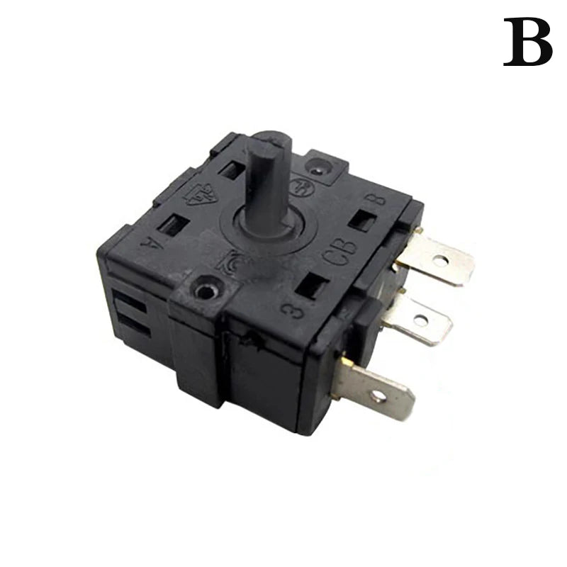1Pcs 3/5 Pin 2/4 Position Rotary Switch Selector AC 250V 16A Radiator For Electric Room Heater