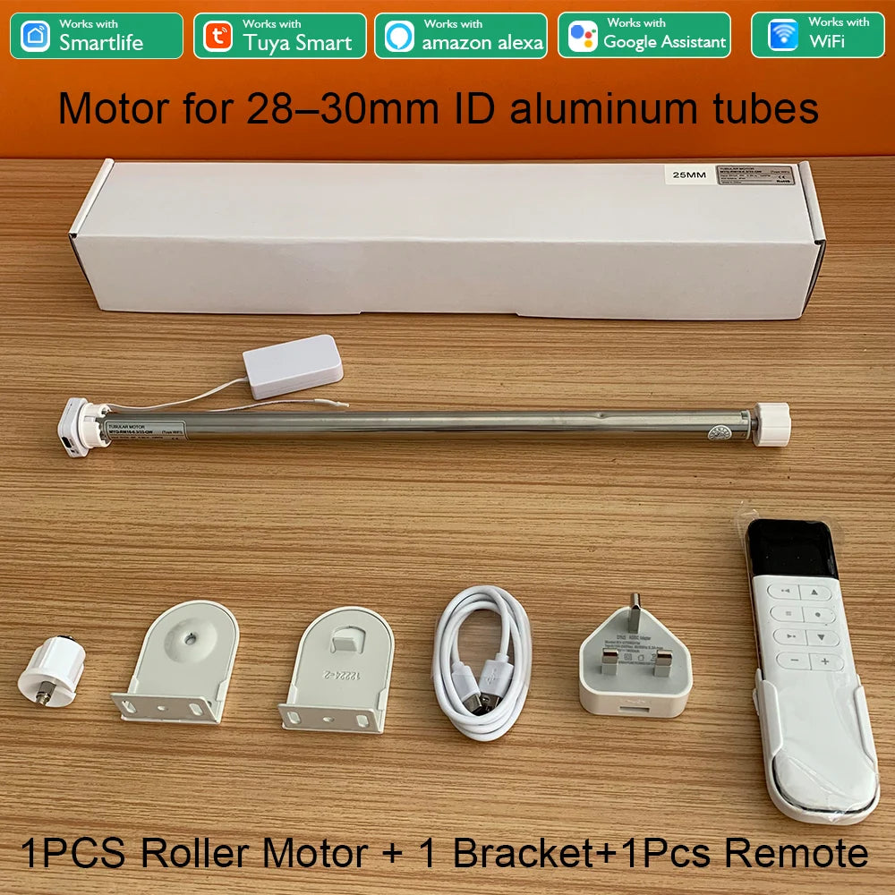 DC5V Wired Tuya Wifi Shutter Motor Blind Electric Smart Curtains For Roller Curtain Suitable For 20 25 28mm Blind Tube Alexa