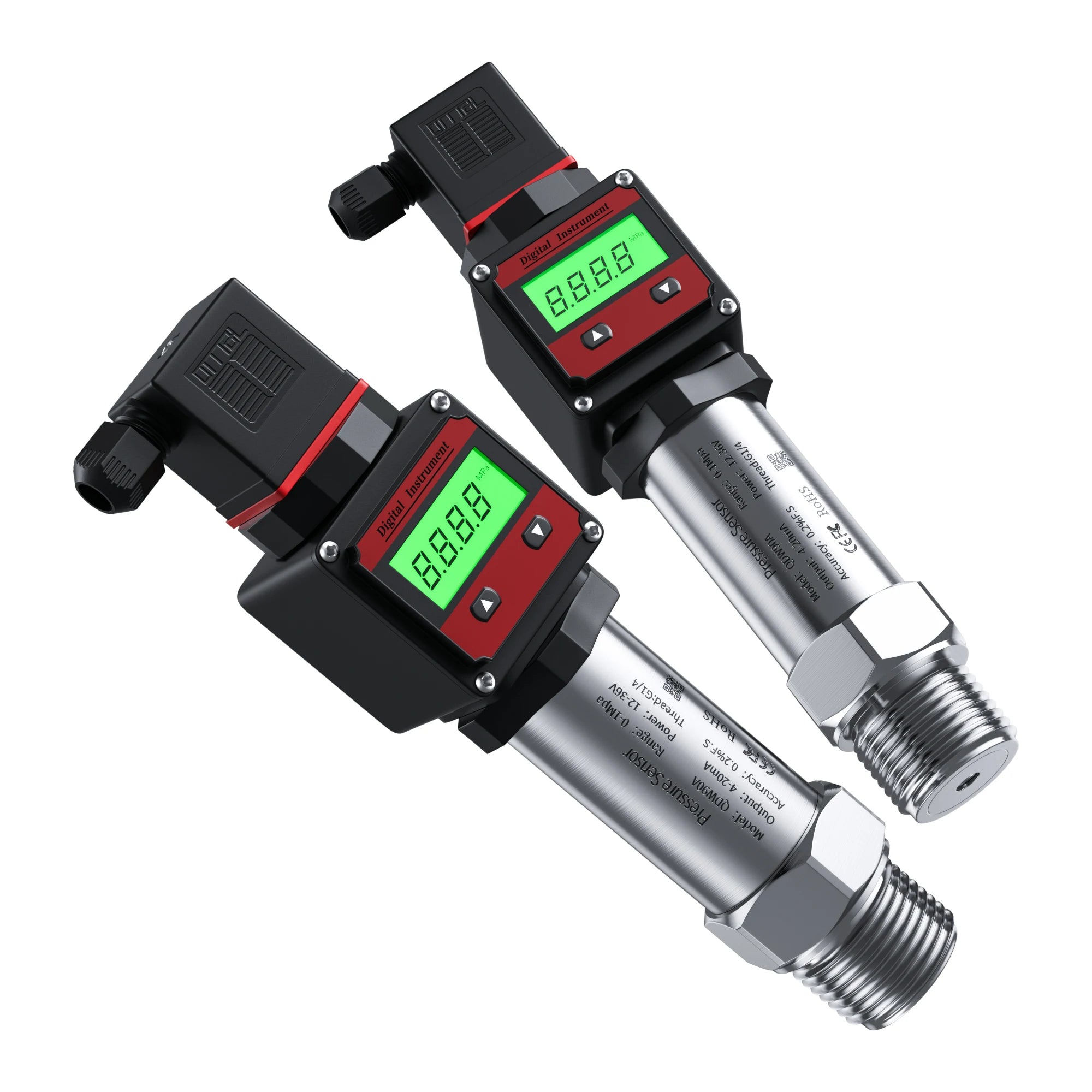 Digital Pressure Sensor 0-30bar 0-50ar 0-100bar Pressure Transmitter 4-20mA 0-10V RS485 M20*1.5 Digital Pressure Transducer