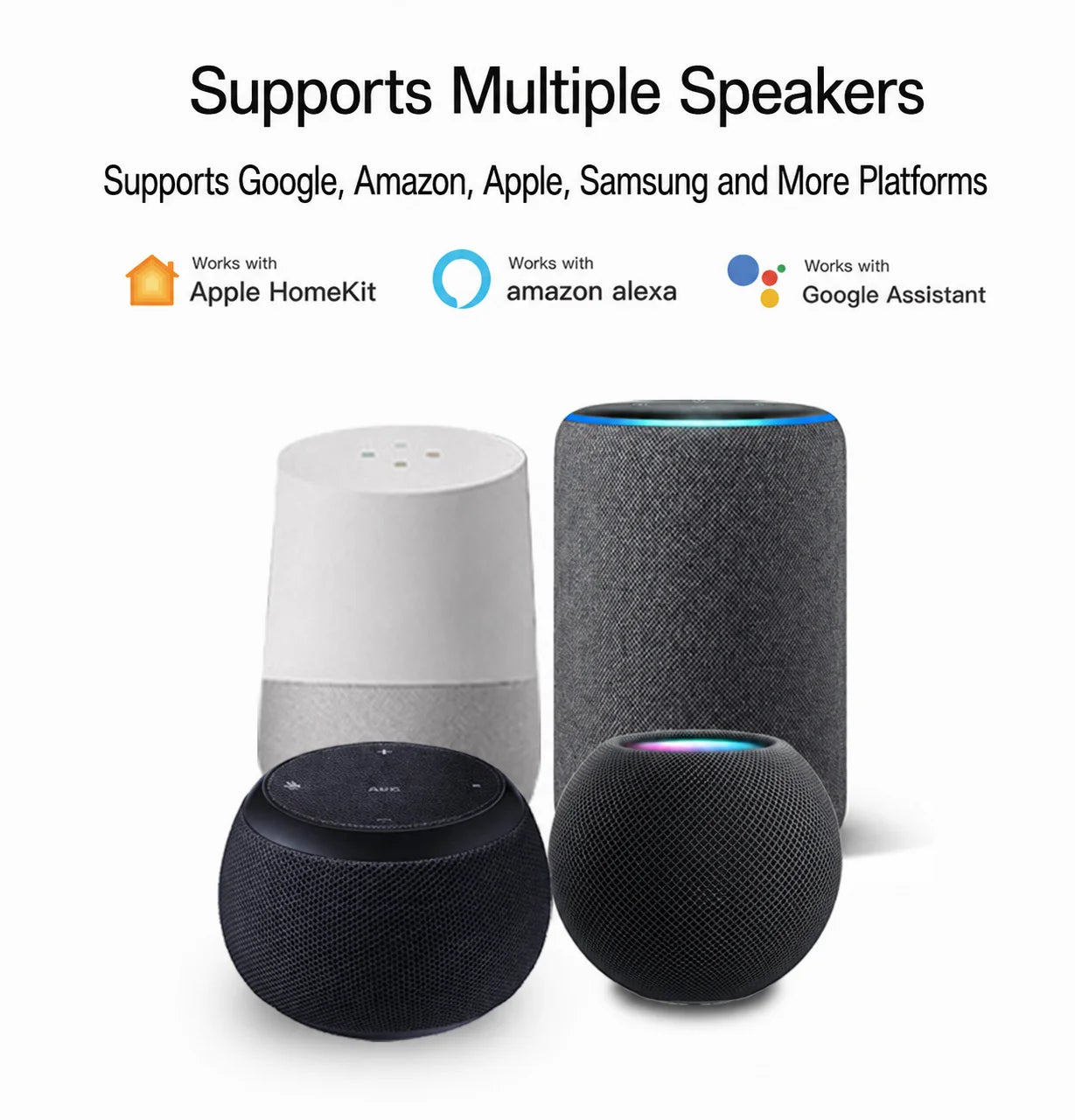 Tuya Matter EU Smart Plug 16A with Energy Consumption Tracking, Compatible with Apple HomeKit, Google Home, and Alexa