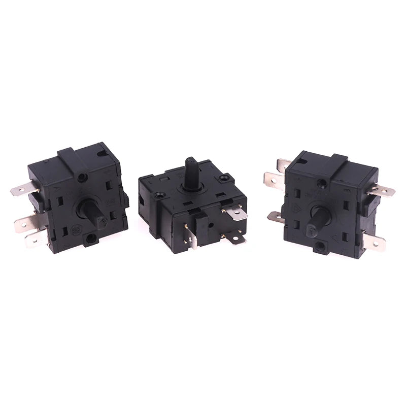 1Pcs 3/5 Pin 2/4 Position Rotary Switch Selector AC 250V 16A Radiator For Electric Room Heater