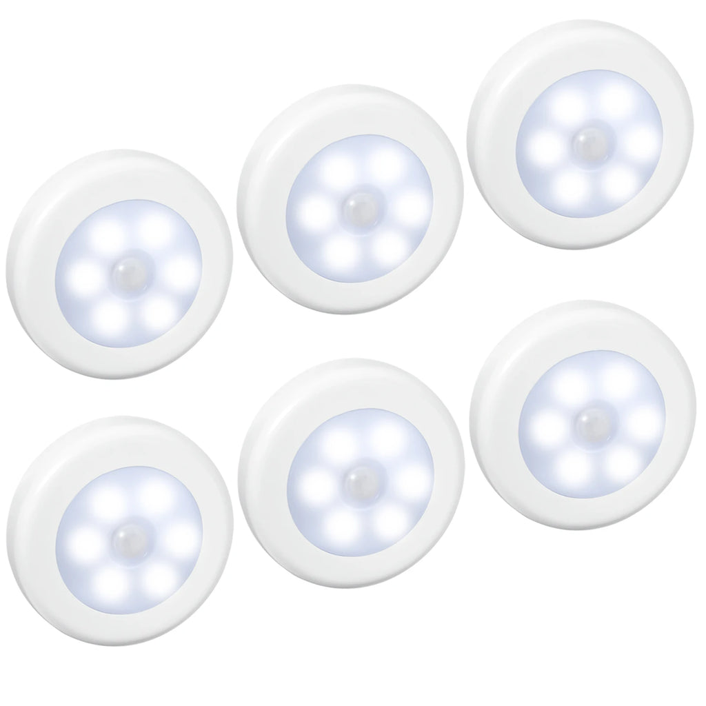 AMIR Upgraded Motion Sensor Light Cordless Battery-Powered LED Night Light Stair Lights Wall Lights for Hallway Bedroom Kitchen