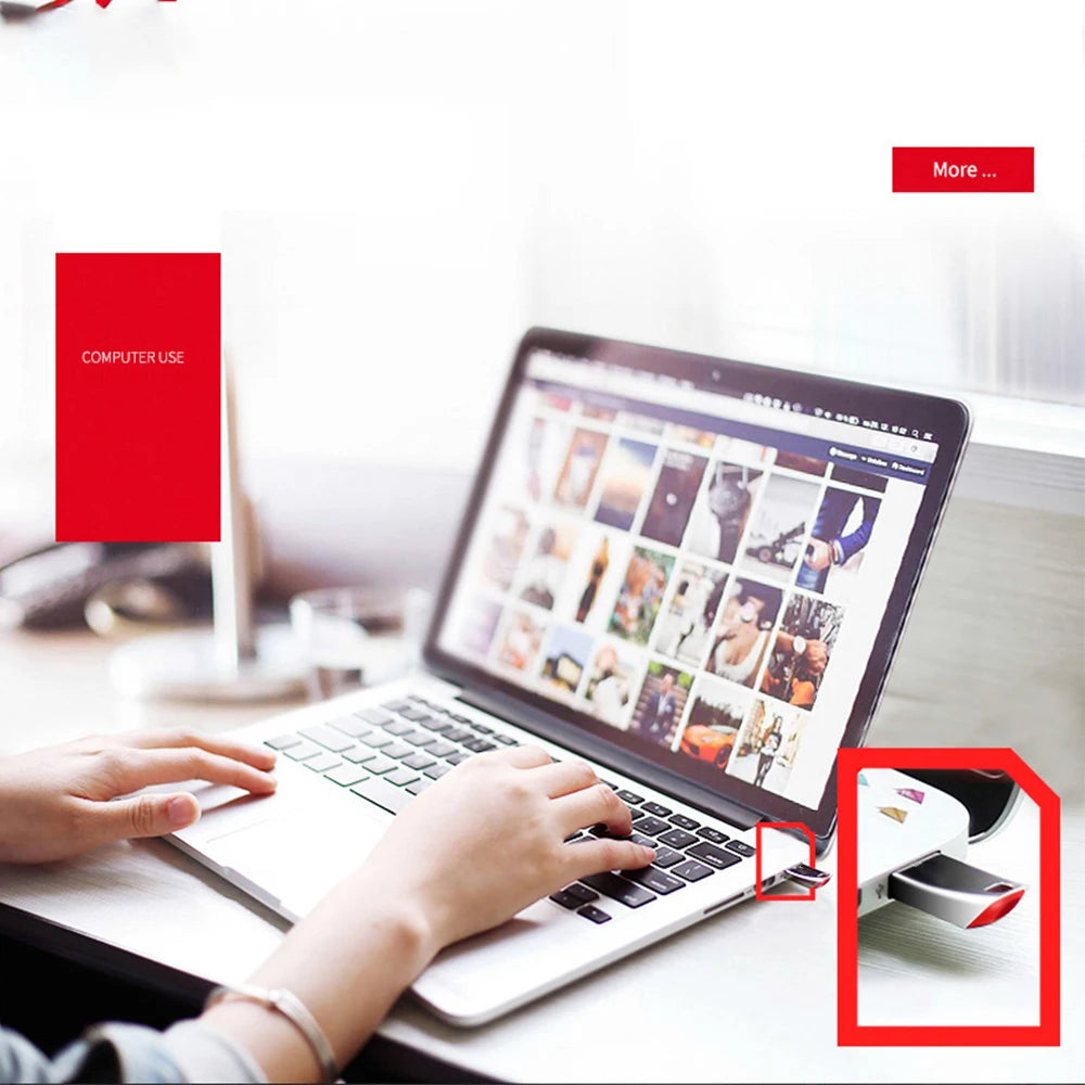 Pen Drive USB 3.0 Memory Stick 256GB Metal Pendrive High Speed Memoria USB 512GB 128GB For Computer Storage Device Flash Drives