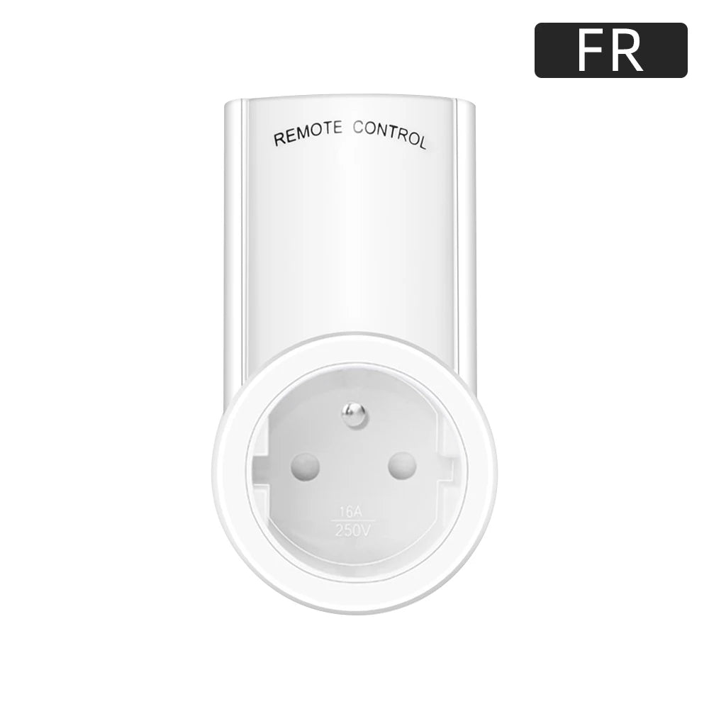 Wireless Smart Remote Control Power Outlet Light Switch Plug Socket Power Outlet Socket EU Plug with Remote Control