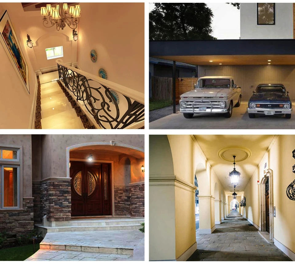 12W E27 LED Motion Sensor Bulb PIR Infrared Auto ON/OFF Night Light for Living Room Parking Hallway