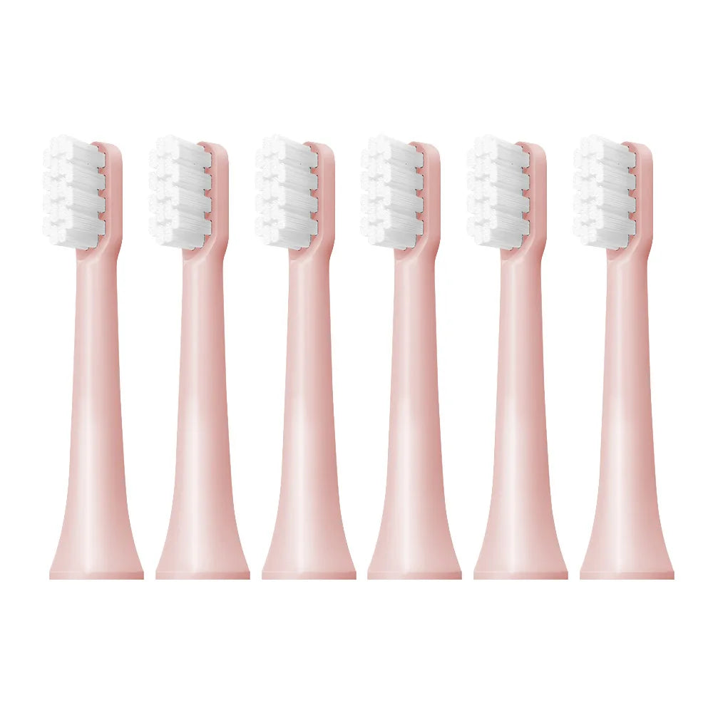 6/12Pcs Replacement Brush Heads For  MIJIA T100 Mes603 Electric Toothbrush Vacuum DuPont Soft Bristle Suitable Nozzles