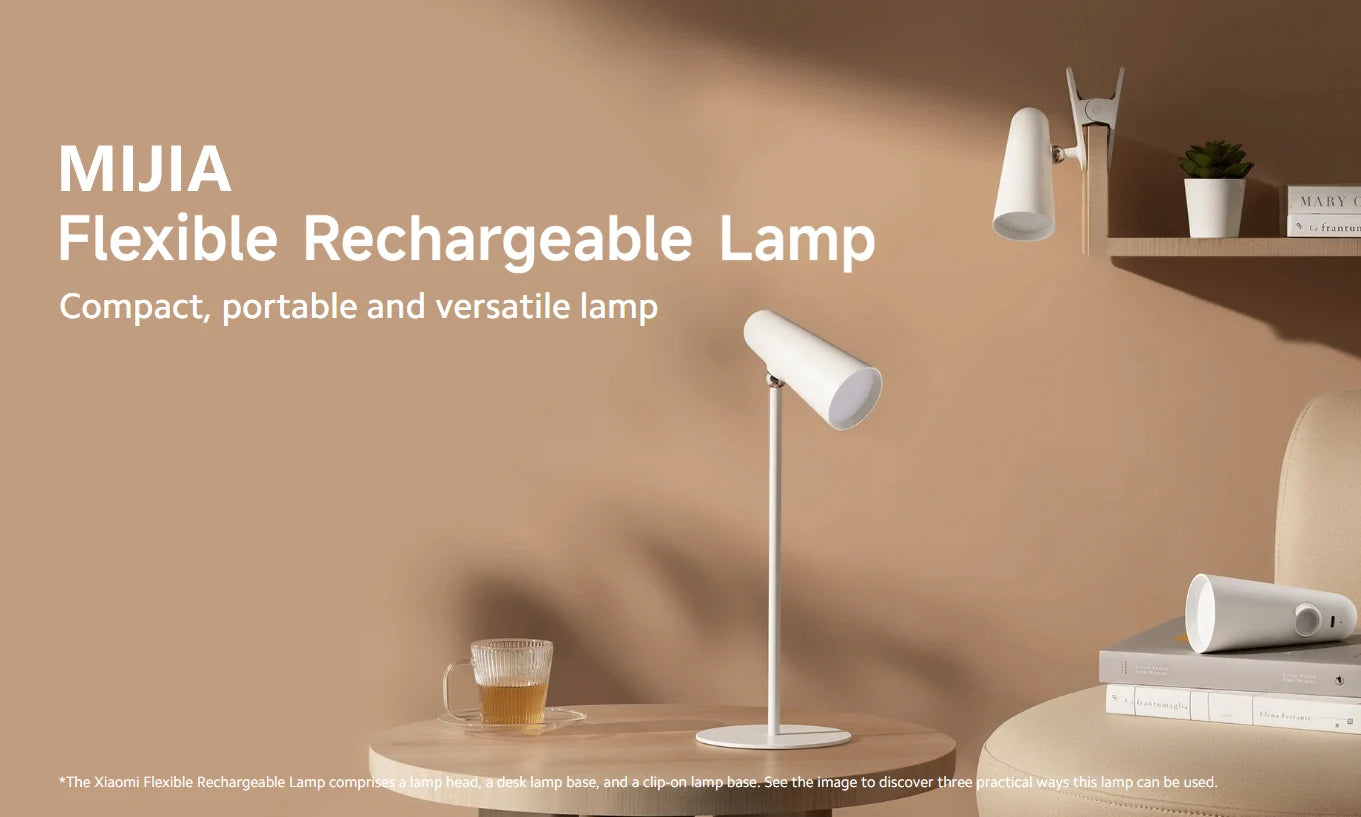 NEW Mijia Multifunction Desk Lamp Type-c Rechargeable 3 In 1 Portable Reading Table Rendering Light Clip Lamp Flashlight CN