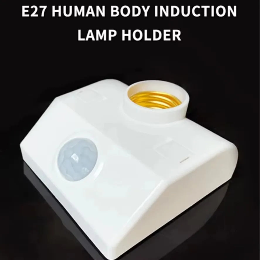 E27 LED 220V 110V PIR Motion Sensor White Switch 120° 2-6m Human Body Sensor Lamp Holder for Home Lighting Corridor Stairs Room