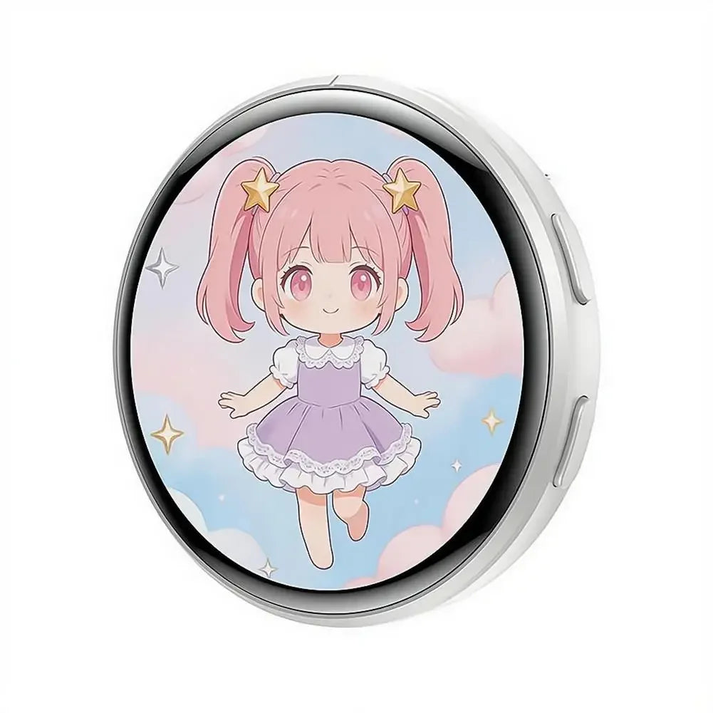 For Ebadge 1.50 Inch Electronic Bar Full Touch Electronic Badge Trendy Play Guzi Anime Badge Fashionable And Cool Standby Mode
