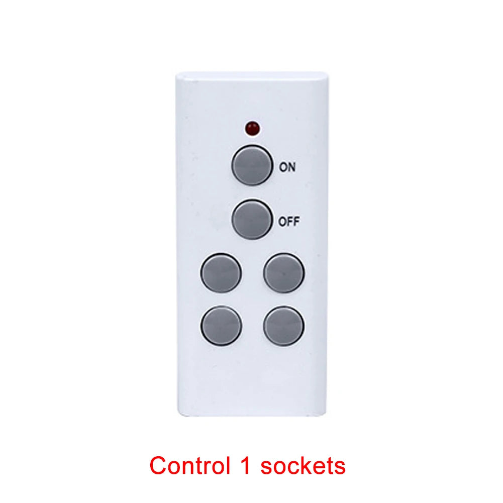 Wireless Smart Remote Control Socket Plug Power Outlet Light Switch Plug Socket Power Outlet Socket EU Plug with Remote Control