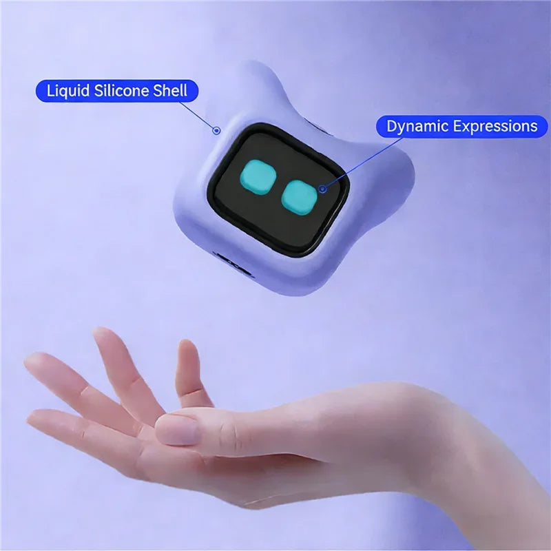 Dual Use Car & Home AI Pet Robot Dynamic Expression Voice Interaction Magnetic Fast Charging Smart Companion Toy For Boys Girls