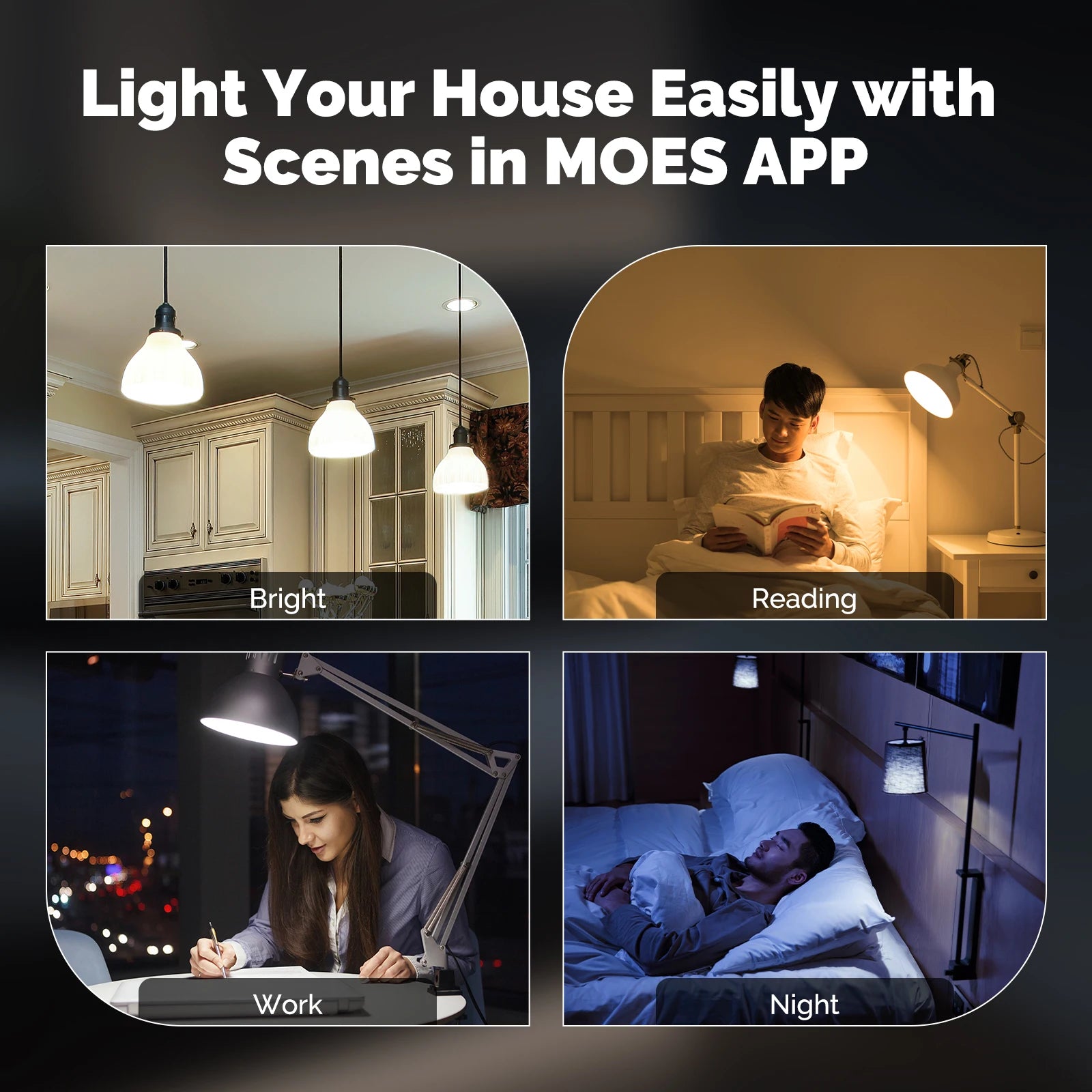 MOSE Tuya Matter WiFi Smart Filament Bulb E27 Energy Saving Light Dimmable APP Remote Control Alexa GoogleHome for Voice Control