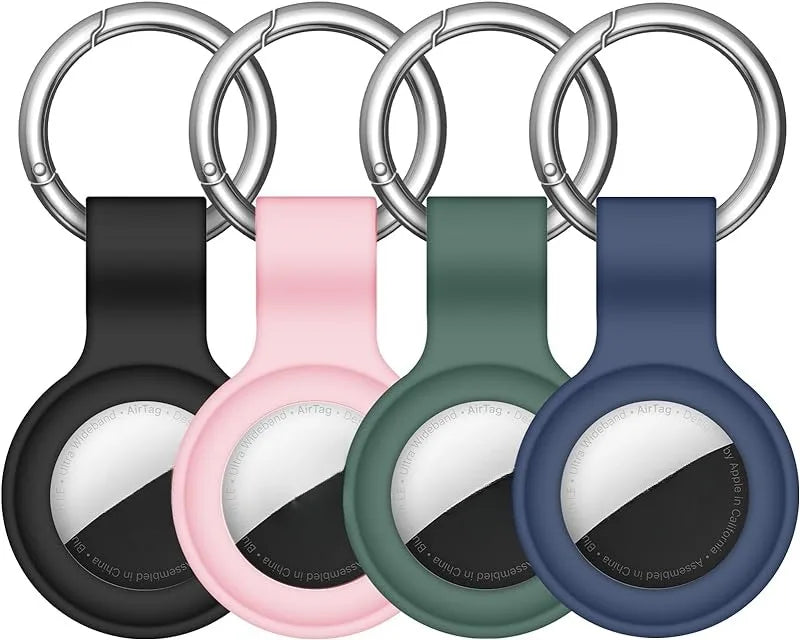 8/4/2Pack Silicone itag Case for Airtags with Keychain, Protective Cover for Airtag Key , Pet Dog Cat Collar , Accessories
