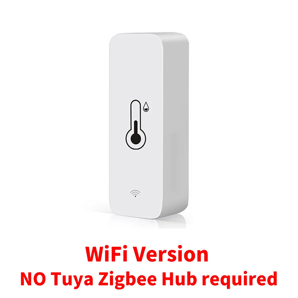 Tuya WiFi Zigbee Temperature Humidity Sensor Indoor Hygrometer Controller Monitoring Smart Life Alexa Google Home Tuya Sensor