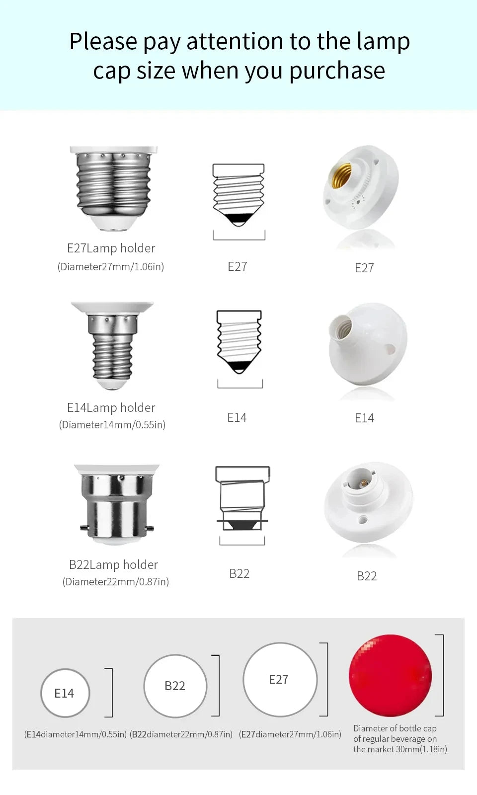 8PCS LED Bulb E27 B22 E14 AC220/110V 3W 6W 9W 12W 15W 18W Brightness and Low Energy Consumption Living Room Home LED Light Bulbs