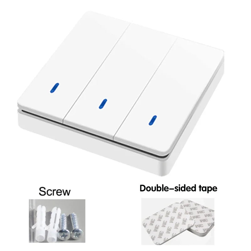 Wireless Smart Switch Light RF 433Mhz 86 Wall Panel Switch with Remote Control Mini Relay Receiver 220V Home Led Light Lamp Fan