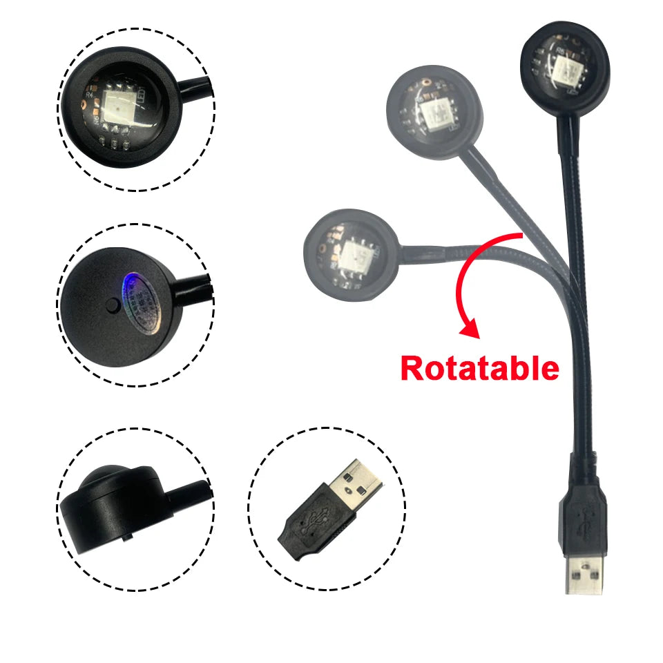 LED Sunset Lamp USB Rainbow Neon Night Light Projector Lamp Room Phone Self Photography Atmosphere Light Bedroom Wall Decor Gift