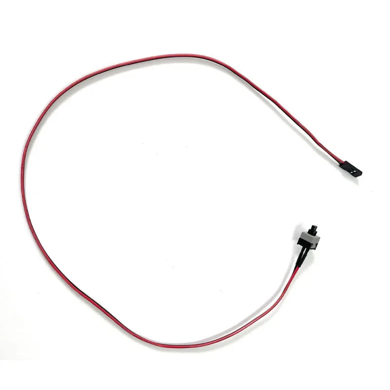 10pcs/lot 50cm Long Power Button Switch Cable for PC Switches Reset Computer Power Momentary Automatically Reset Push Button SW