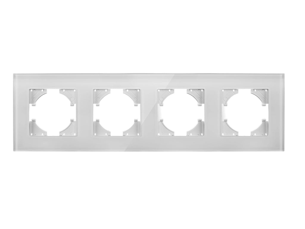 TUV Certified EU Standard Single Wall Socket with Double Power Plug USB Type-C Crystal Glass Panel 1Way Wall Switch 10A/16A 250V