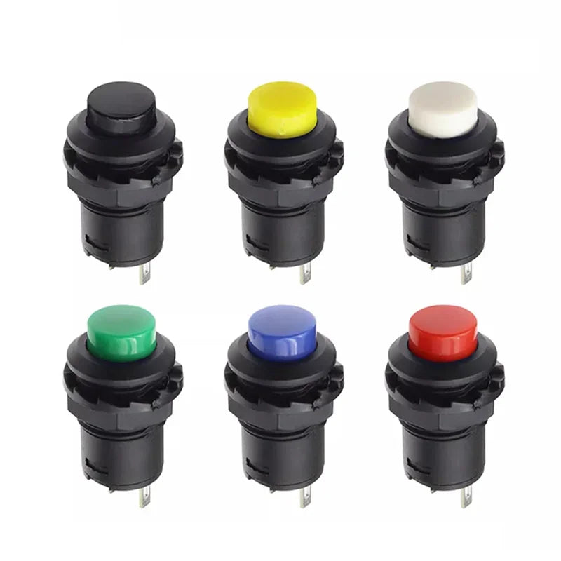 5/20PCS Self-Lock /Momentary Pushbutton Switches DS228 DS428 12mm OFF-ON Push Button Switch DS-228 DS-428