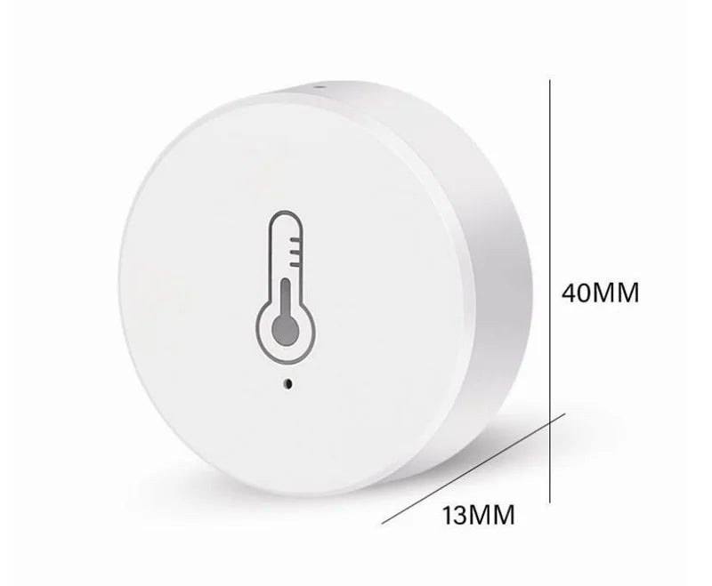 IHSENO Real Time Tuya Smart Life Zigbee Temperature And Humidity Sensor Thermometer Monitor Work for Alexa Google Home Assistant