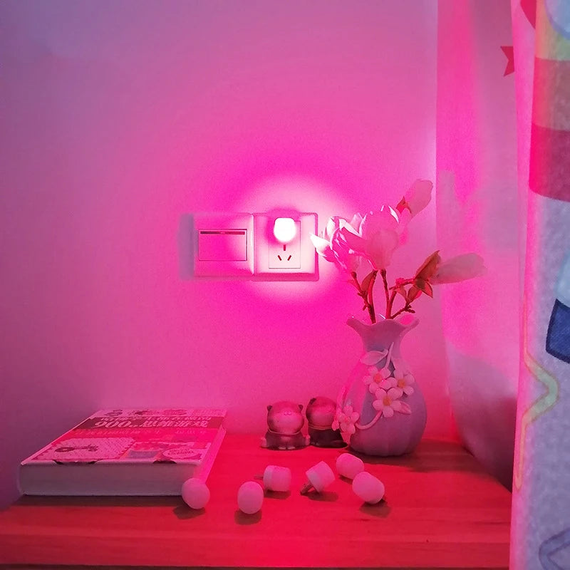 1Pcs/3Pcs Mini USB Night Light Eye Protection Book Reading Light USB Plug Power Charging LED Night Lamp Colorful Light for Party