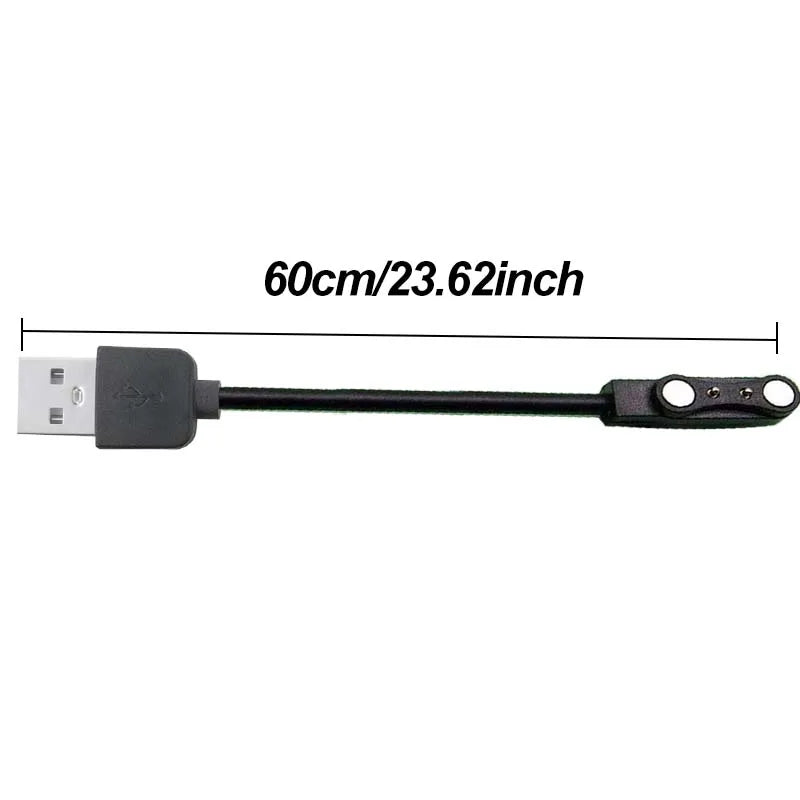 ZL02CPro Charger Cable 2 Pin USB Charging Cable for ZL02 / ZL02D Smartwatch Smart Watches Wristwatch Clock Charge Accessories