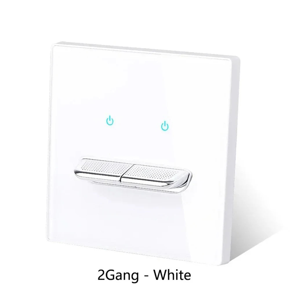 Glass Touch Switch Tempered Crystal Panel 1/2/3/4 Gang Wall Light Switches Sensitive LED Backlight Metal Push Button 110V 220V