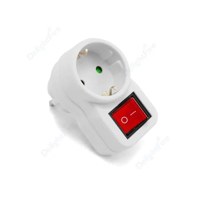 EU Extension Socket With Switch ON/OFF Electrical Plug European Standard Russia Spain Ukraine Korea Power Converter Plug Adapter