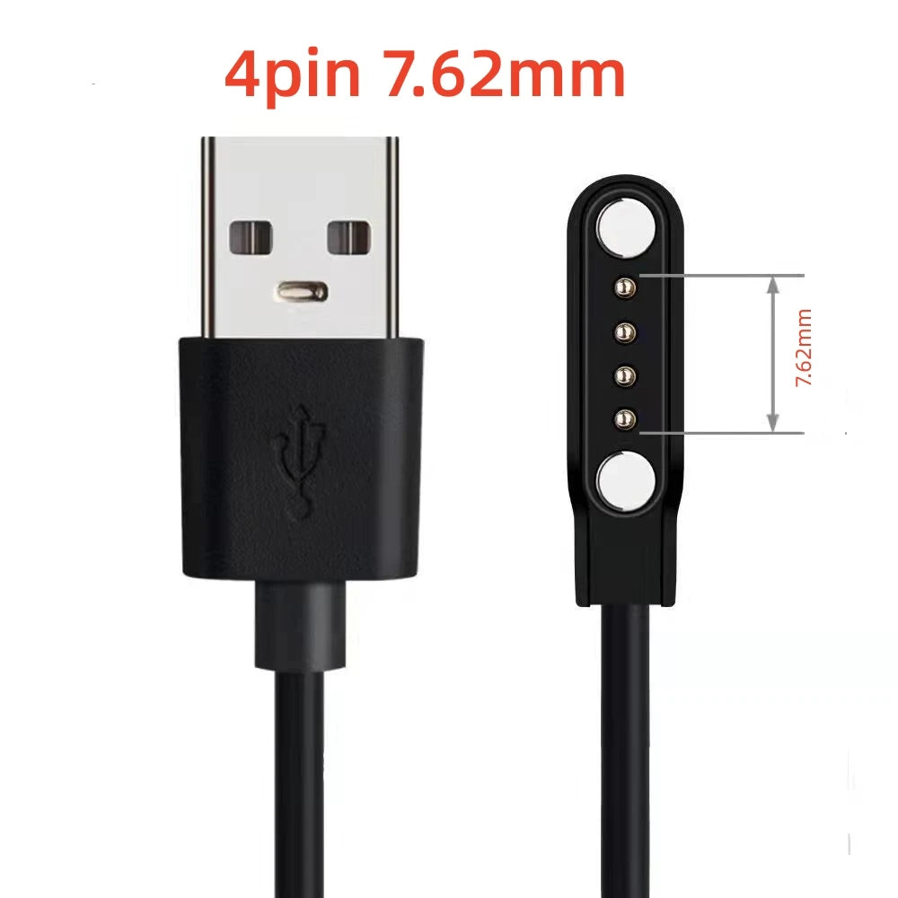 Smartwatch Charging Cable for Kids with 4 Pins, Magnetic Charger for Smartwatch