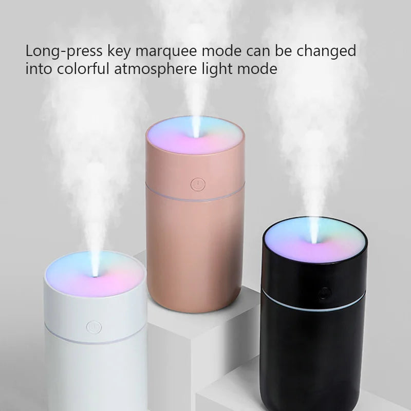Wireless Portable Air Humidifier USB Rechargeable  Home Car Mini Aroma Diffuser Colorful Essential Oil humidificador Mist Maker
