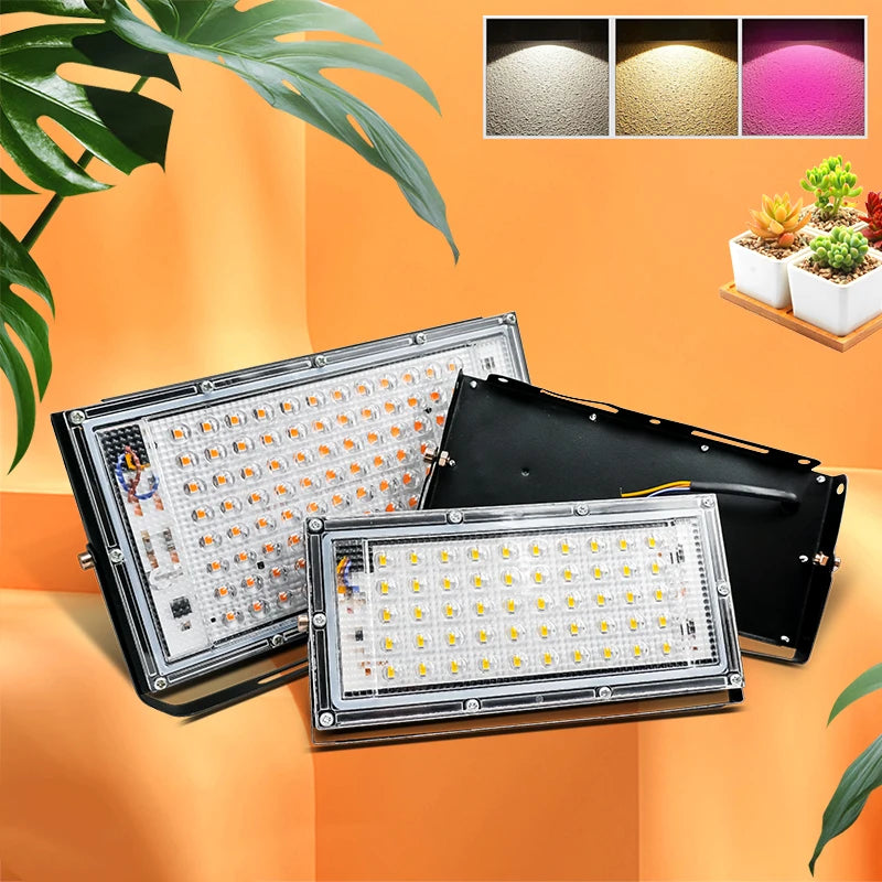50W 100W Led Flood Light IP65 Waterproof AC 220V Full Spectrum Floodlight Spotlight LED Reflector Street Lamp Wall Flood Lights