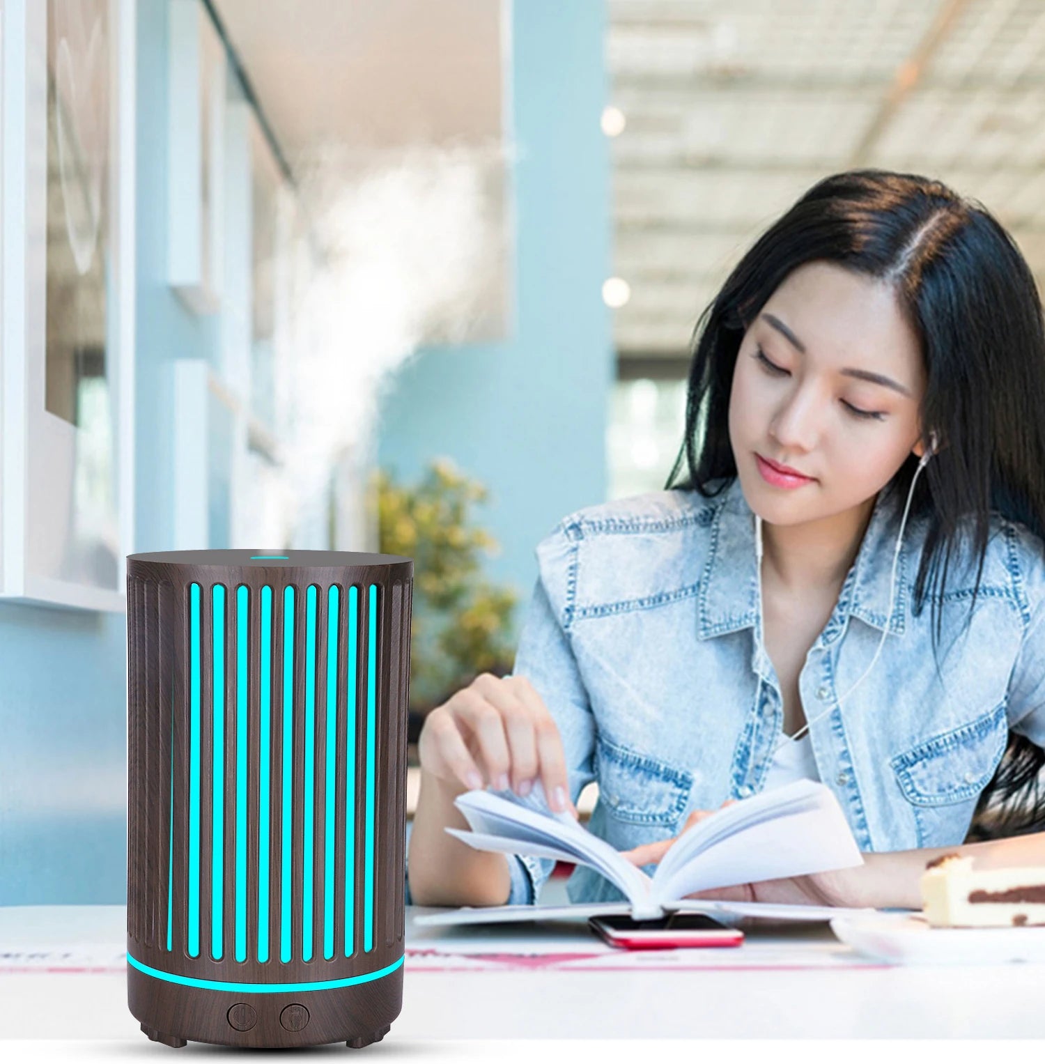 WiFi Smart 550ML Electric Aroma Diffuser Essential Oil Diffuser Air Humidifier Ultrasonic Remote Control Mist Maker Home