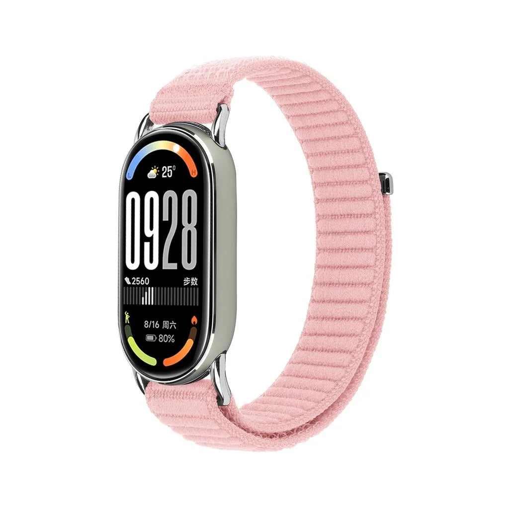 Braided Strap for Mi Band 10 9 8 Woven Bracelet Nylon Wristband Accessories for Xiaomi Smart Band 10 9 8 eramic Edition